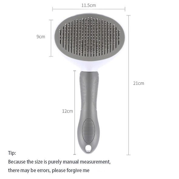 Peine Para Perros Y Gatos, Cepillo Para Quitar El Pelo De Los Animales, Elimina El Pelo De Las Mascotas (Grey)