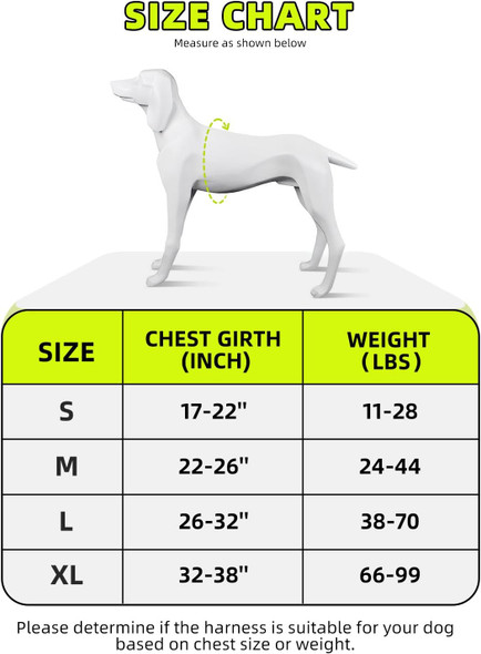 Dog Harness, No-Pull Reflective Dog Vest, Breathable Adjustable Pet Harness With Handle For Small, Medium And Large Dogs Outdoor Walking(Black, L)