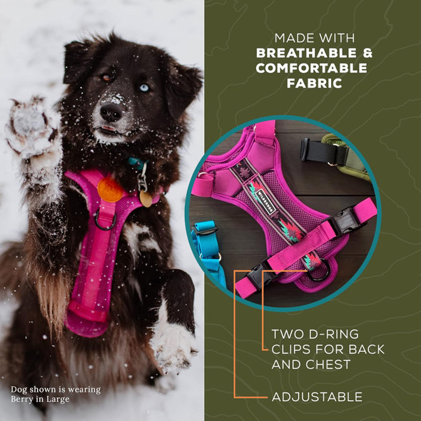 Wilderdog Dog Harness Berry Sm