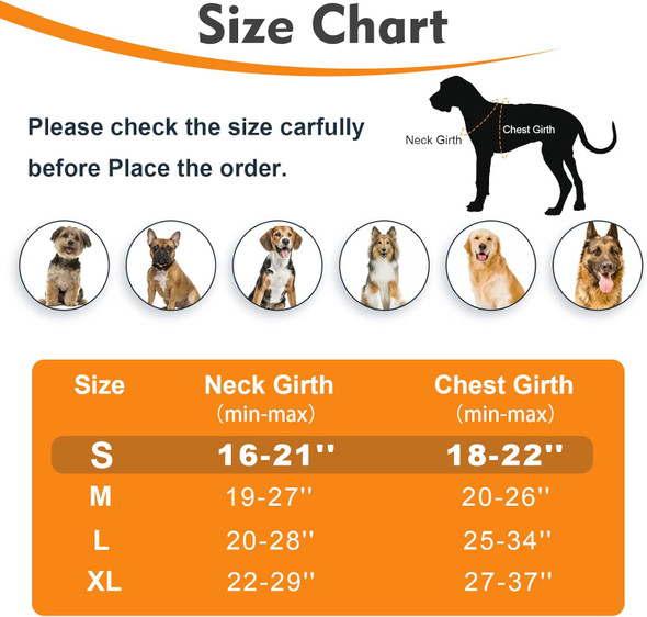 No Pull Dog Harness Adjustable 3M Reflective Pet Vest Harness Dog Training Vest Breathable With Handle For Large Dogs Easy Control Harness(S,Blue)