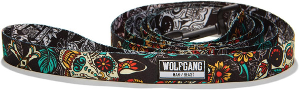 Wolfgang Premium Leash For Small Medium Large Dogs, Made In Usa, Losmuertos Print, Large (1 Inch X 6 Feet)