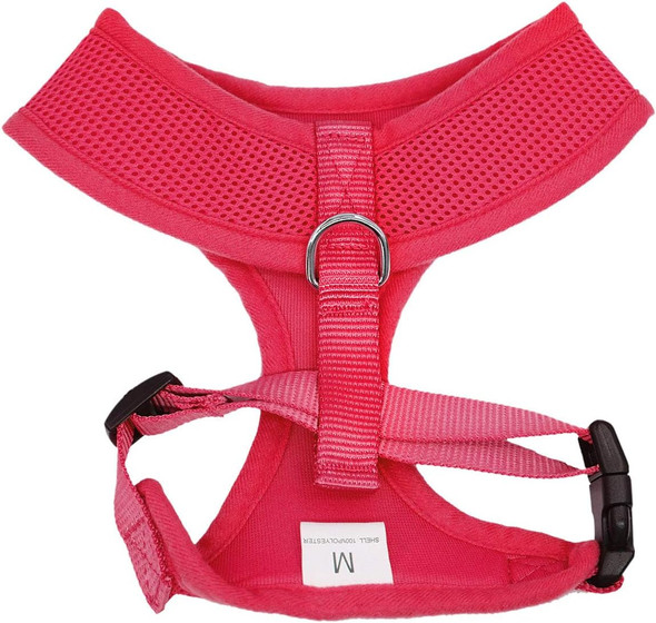 Soft Mesh Dog Harness No Pull Walking Comfort Padded Vest Harnesses Adjustable (Xs, Rose)