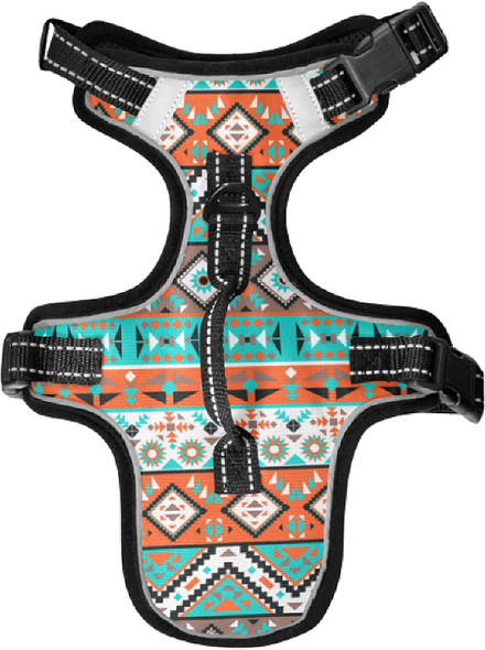 Xigua Aztec Geometric Dog Harness, No Pull Pet Vest Harness Reflective Breathable Small & Medium Dog Harness With Nylon Handle