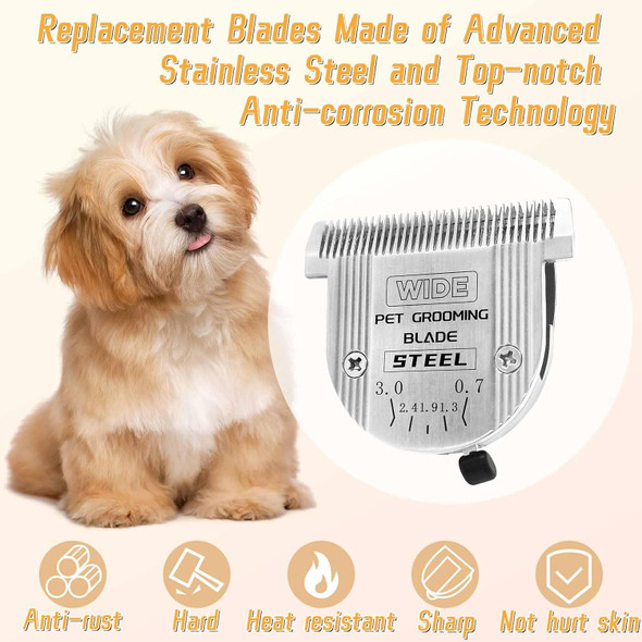Professional Animal Wide 5-In-1 Blade, Compatible With Wahl Animal Clipper Arco, Bravura, Chromado, Creativa, Figura, Suitable For Medium To Large Pets. 1Pack