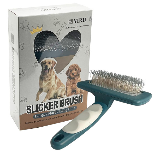 Doodle Poodle Dog Brush For Grooming, Extra Long Pin Large Slicker Dog Brush For Golden Doodle Poodle, Removes Loose Hair,Undercoat (1.06)