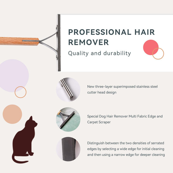 Pet Hair Remover,Lint Remover For Deep Cleaning Special Cat Hair Remover Multi Fabric Edge And Carpet Dog Hair Remover For Car,Rugs,Couch,Pet Towers-Easy Gets To Every Hair