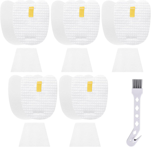 5 Packs Vacuum Filters For Shark Rocket Deluxe Pro Zerom Ultralight Corded Stick Vacuum Cleaner Hv322 Hv343Amz Hv345 Zs350 Zs351 Uv480, Compare To Part Xpmfk320 & 1084Ftv320