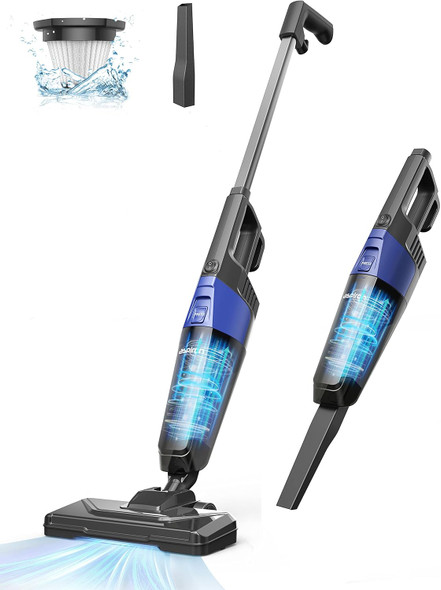 Corded Stick Vacuum Cleaner, Aspiron Small Vacuum Cleaner With 20Kpa Powerful Suction & 0.88Qt Dust Cup And 32Ft Power Cord, 5In1 Handheld Lightweight Bagless Vacuum Cleaner Carpet And Floor For Pet