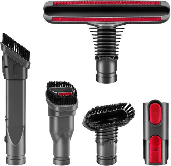 Attachments Tools Kit For Dyson V6 V7 V8 V10 Dc16 Dc24 Dc33 Dc34 Dc35 Dc39 Dc44 Dc58 Dc59 Dc62 Dc74 Cordless Vacuum Cleaner, Home Cleaning Tools Brush Kit Accessories 5 Pack