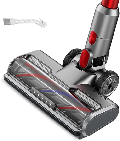 Hardwood Floor Attachment For Dyson V7 V8 V10 V11 V15 Sv10 Sv12 Sv14 Animal Absolute Vacuum Cleaners With Led Headlights, Bristle Roller Brush Head Parts