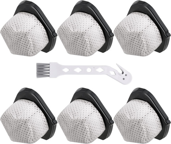 Leadaybetter 6 Pack Dust Cup Filters For Shark Cordless Handheld Vacuum Sv780 Sv75Z Sv728N Sv726N, Part Xf769, Xsb726N