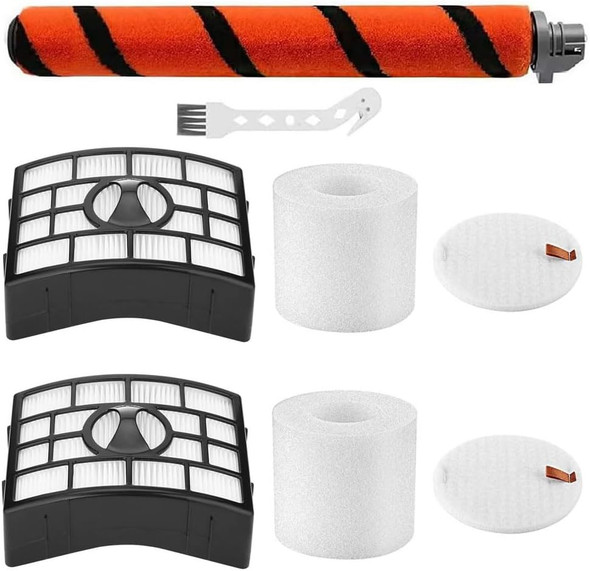Parts For Shark Apex Duoclean Az1002 Az1000W Ax950 Ax951 Ax952 Vacuum Cleaner,1 Pack Soft Brush Roller, 2 Pack Hepa Filters & 2 Pack Foam Filters