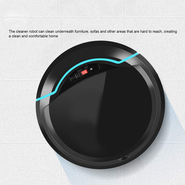 Robot Vacuum Cleaner, Usb Rechargeable Automatic Smart Robot Vacuum Floor Cleaner Household Sweeping Machine Black Robot Vacuum Cleaner, Usb Rechargeable Automatic Smart Robot Vacuum Floor Cleaner Household Sweeping Machine Black