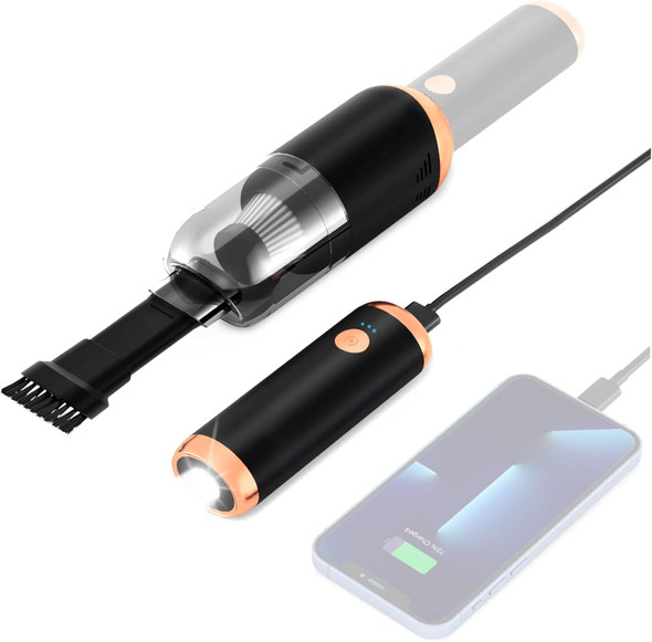 Small Car Vacuum Cordless Rechargeable, 7000Pa120W Mini Car Vacuum Cleaner, Detachable Handheld Vacuum Cordless With Led Flashlightpowerbank, Portable Vacuum Cleaner For Carhomeoutdoor Small Car Vacuum Cordless Rechargeable, 7000Pa120W Mini Car Vacuum Cleaner, Detachable Handheld Vacuum Cordless With Led Flashlightpowerbank, Portable Vacuum Cleaner For Carhomeoutdoor