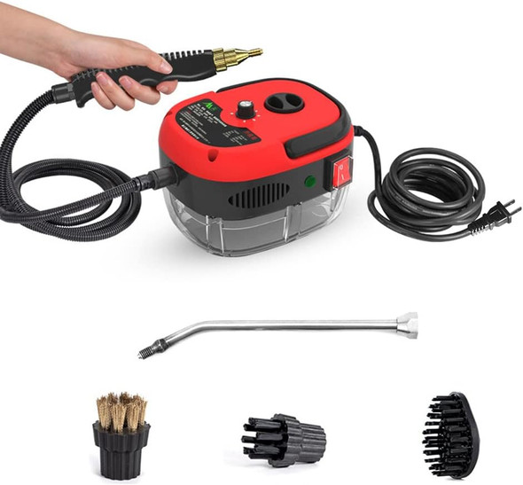 Portable Handheld Steam Cleaner High Temperature Pressurized Steam 2500W Cleaning Machine With Brush Heads Multipurpose Steam Cleaners For Kitchen Furniture Bathroom Car Use Portable Handheld Steam Cleaner High Temperature Pressurized Steam 2500W Cleaning Machine With Brush Heads Multipurpose Steam Cleaners For Kitchen Furniture Bathroom Car Use