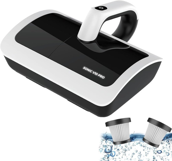 Bed Vacuum Cleaner With 2Pcs Hepa Filter 12Kpa Suction Handheld Uv Mattress Vacuum Cleaner，Bed Cleaner Machine Deep Cleaner For Bed Sheet Pillow Couch Pet Hair And Carpets