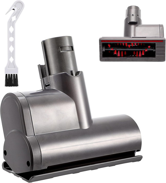 Wior Vacuum Attachments Motorhead For Dyson V6 Dc58 Dc59 Dc62 Dc74 Quickrelease Vacuum Cleaners, Mini Electric Brush Suction Head With Small Cleaning Brush, Vacuum Clean Head Parts