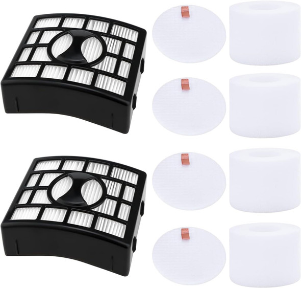 Filter For Shark Rotator Duoclean Powered Lift Away Speed Vacuum Nv680, Nv681, Nv682, Nv683, Nv800, Nv801, Nv803, Uv810, Replace Part Xhf680 Xff680, 2 Hepa + 4 Foam & Felt Filters