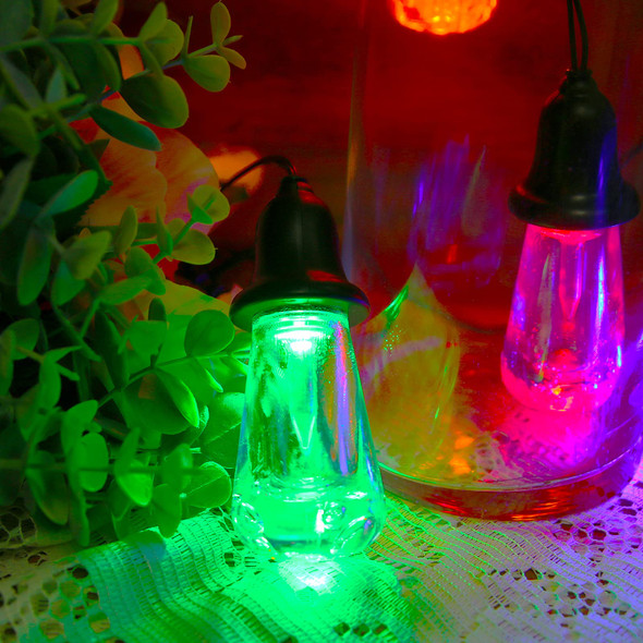 60 FT Outdoor String Lights Commercial Grade Vintage Shatterproof Bulbs Weatherproof Patio String Lights for Wedding, Party, Holiday, Christmas, Birthday, Gathering Decoration (Multicolour)