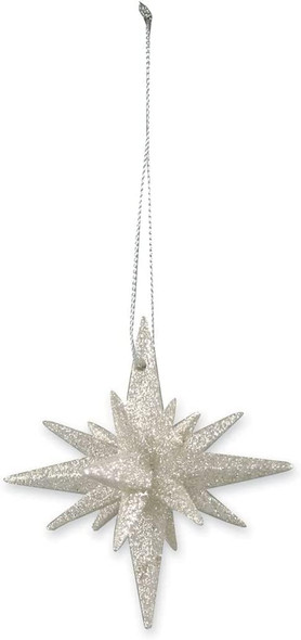 Bethany Lowe Platinum Sparkle Moravian Star Set of 6 Bethany Lowe Platinum Sparkle Moravian Star Set of 6