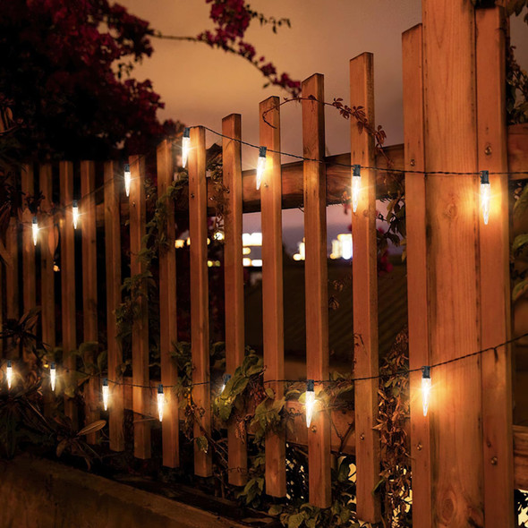 100FT Christmas Icicle Outdoor String Lights, Waterproof Xmas Lights for Outside, Shatterproof Patio Light with 52 Bulbs, Dimmable LED Lights String, Linkable Hanging Lights for Christmas Party Yard 100FT Christmas Icicle Outdoor String Lights, Waterproof Xmas Lights for Outside, Shatterproof Patio Light with 52 Bulbs, Dimmable LED Lights String, Linkable Hanging Lights for Christmas Party Yard