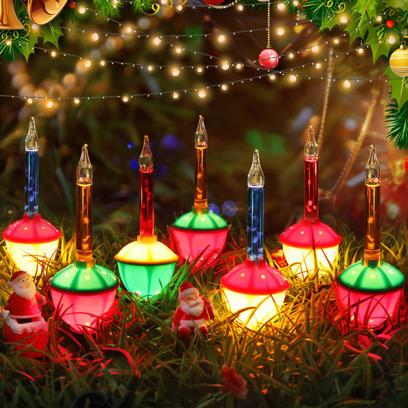 Christmas Bubble Lights - Multicolor Bubble Lights String with 14 Clear Bulbs, 14FT Vintage Christmas Lights with C7/E12 Base Traditional Christmas Lighting for Christmas Tree Xmas Party Holiday Decor Christmas Bubble Lights - Multicolor Bubble Lights String with 14 Clear Bulbs, 14FT Vintage Christmas Lights with C7/E12 Base Traditional Christmas Lighting for Christmas Tree Xmas Party Holiday Decor