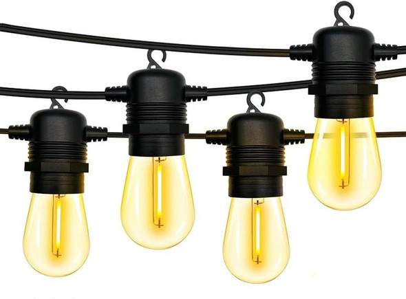 S14 LED 25FT Patio Outdoor String Lights, 8+1 Shatter-Proof LED Bulbs, Hanging Backyard Lights, for Outdoor terraces, Backyard Garden Balcony Decorations, Small Restaurants, and Commercial uses S14 LED 25FT Patio Outdoor String Lights, 8+1 Shatter-Proof LED Bulbs, Hanging Backyard Lights, for Outdoor terraces, Backyard Garden Balcony Decorations, Small Restaurants, and Commercial uses
