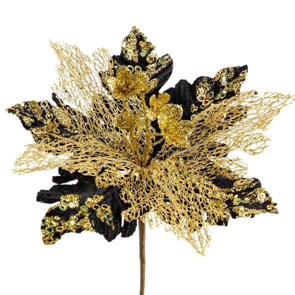 Briful 6PCS Poinsettias Christmas Tree Flowers 9.8'' Artificial Christmas Floral Picks and Sprays Large Black Silk Flowers with Stems for Xmas Home Vase Table Centerpiece Garland Decor Briful 6PCS Poinsettias Christmas Tree Flowers 9.8'' Artificial Christmas Floral Picks and Sprays Large Black Silk Flowers with Stems for Xmas Home Vase Table Centerpiece Garland Decor