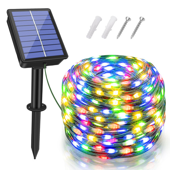 Solar String Lights 120LED 40FT, IP67 Waterproof Solar Lights for Outside with 8 Lighting Modes, d Solar Panel Fairy Lights for Garden Party Wedding Decorations (Multicolor) … Solar String Lights 120LED 40FT, IP67 Waterproof Solar Lights for Outside with 8 Lighting Modes, d Solar Panel Fairy Lights for Garden Party Wedding Decorations (Multicolor) …