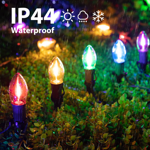 C9 Christmas String Lights Outdoor - 25.7 Feet 20 LED Christmas Pathway Lights with 20 Stakes Connectable Waterproof for Driveways Xmas Holiday Patio Decoration, Multicolored C9 Christmas String Lights Outdoor - 25.7 Feet 20 LED Christmas Pathway Lights with 20 Stakes Connectable Waterproof for Driveways Xmas Holiday Patio Decoration, Multicolored