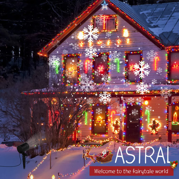 Christmas Snowflake Projector Lights Outdoor, Led Rotating Snowfall Show Lights Waterproof Landscape Decorative Christmas Light Lighting for Xmas Holiday Party Garden Patio Indoor Home Decoration Show Christmas Snowflake Projector Lights Outdoor, Led Rotating Snowfall Show Lights Waterproof Landscape Decorative Christmas Light Lighting for Xmas Holiday Party Garden Patio Indoor Home Decoration Show