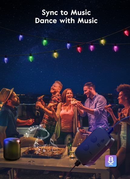 C9 RGB Smart Christmas Lights, 66 Feet 100 LED C9 Color Changing Lights with Music Sync Remote APP, Waterproof Commercial Grade Extendable C9 String Lights for House Indoor Outdoor Xmas Tree Decor C9 RGB Smart Christmas Lights, 66 Feet 100 LED C9 Color Changing Lights with Music Sync Remote APP, Waterproof Commercial Grade Extendable C9 String Lights for House Indoor Outdoor Xmas Tree Decor