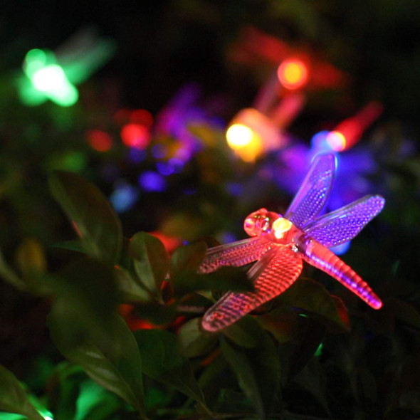 Dragonfly Solar String Lights Outdoor 25.6FT 30 LED Waterproof Solar Powered Fairy Lights, 8 Modes Decorative Lights for Patio Garden Yard Fence Wedding Christmas Party, Multicolor Dragonfly Solar String Lights Outdoor 25.6FT 30 LED Waterproof Solar Powered Fairy Lights, 8 Modes Decorative Lights for Patio Garden Yard Fence Wedding Christmas Party, Multicolor