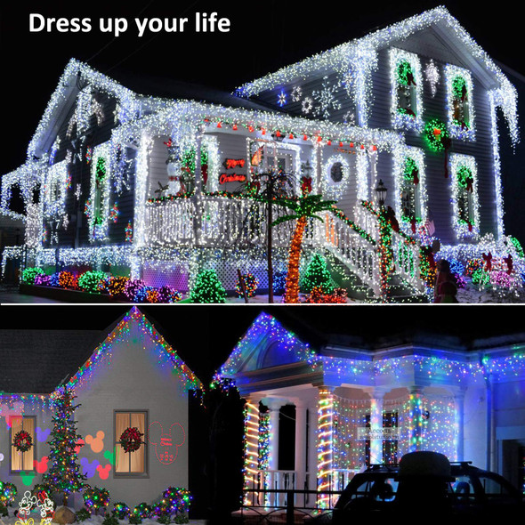 Brizled Color Changing Icicle Lights, 29ft 360 LED Christmas Icicle Lights with Remote, 11 Modes Cool White & Multicolor Xmas Lights for Xmas Wedding Home Brizled Color Changing Icicle Lights, 29ft 360 LED Christmas Icicle Lights with Remote, 11 Modes Cool White & Multicolor Xmas Lights for Xmas Wedding Home