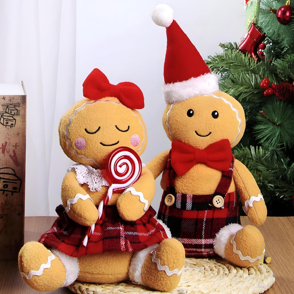 2PC Gingerbread Man Christmas Decorations Indoor for Christmas Ornament Home Decor Gingerbread Doll for Door Window Table Tree Holiday Xmas Season Decor 2PC Gingerbread Man Christmas Decorations Indoor for Christmas Ornament Home Decor Gingerbread Doll for Door Window Table Tree Holiday Xmas Season Decor