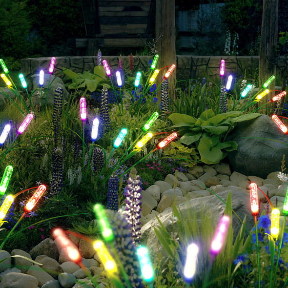 Solar Outdoor Garden Lights,LED Solar Swaying Lights for Garden Patio Yard Pathway Walkway Wedding Party Christmas Landscape Lighting(Multicoloured, 2 Pack) Solar Outdoor Garden Lights,LED Solar Swaying Lights for Garden Patio Yard Pathway Walkway Wedding Party Christmas Landscape Lighting(Multicoloured, 2 Pack)