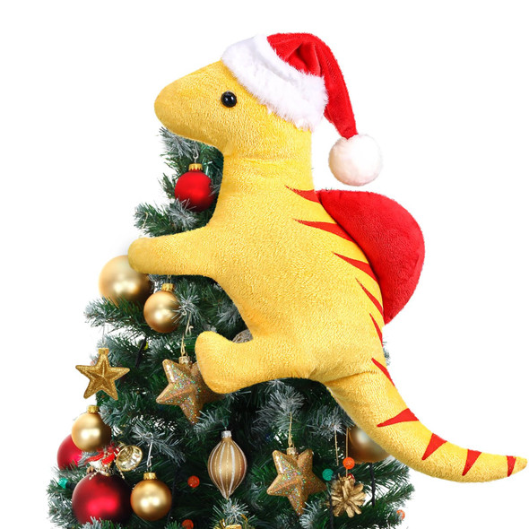 Capoda Christmas Tree Topper 12.6 inch Dinosaur Ornament Funny Xmas Decorations Curtain Tie for Tree Wine Bottle Home Adults Capoda Christmas Tree Topper 12.6 inch Dinosaur Ornament Funny Xmas Decorations Curtain Tie for Tree Wine Bottle Home Adults
