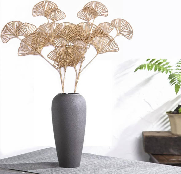 Christmas Artificial Plants Decoration 26" Tall, CATTREE Fake Plastic Golden Apricot Leaves Simulation Ginkgo Leaf Grass for Wedding Party Indoor DIY Home Office Table Centerpieces Decor Gold - 2 Pack Christmas Artificial Plants Decoration 26" Tall, CATTREE Fake Plastic Golden Apricot Leaves Simulation Ginkgo Leaf Grass for Wedding Party Indoor DIY Home Office Table Centerpieces Decor Gold - 2 Pack