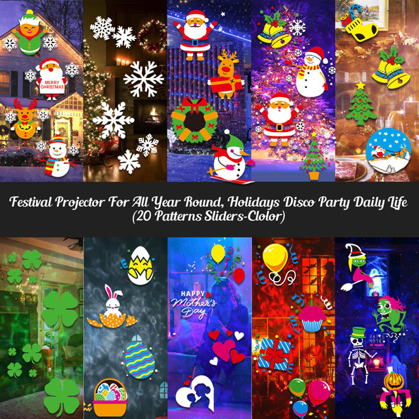 Christmas Halloween Projector Lights Outdoor, COOLWUFAN 2-in-1 Moving Patterns Landscape Lights, 30 HD Effects (3D Ocean Wave)Projection Light for Xmas Halloween Party Garden Decorations Christmas Halloween Projector Lights Outdoor, COOLWUFAN 2-in-1 Moving Patterns Landscape Lights, 30 HD Effects (3D Ocean Wave)Projection Light for Xmas Halloween Party Garden Decorations
