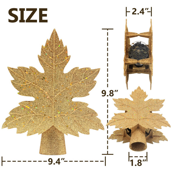 Christmas Tree Topper Lighted Star with Snowflake Projector, 3D Hollow Sparkling Star Christmas Tree Topper with Rotating Magic Gold Snowflake Projector for Christmas Tree Ornament Decorations