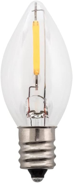 Creative Hobbies LED Night Light Bulbs, 4W 5W 6W 7W Incandescent Equivalent, C7 Candelabra Base, Indoor and Outdoor Christmas Light Strings, Electric Window Candles, Night Lights (25) Creative Hobbies LED Night Light Bulbs, 4W 5W 6W 7W Incandescent Equivalent, C7 Candelabra Base, Indoor and Outdoor Christmas Light Strings, Electric Window Candles, Night Lights (25)