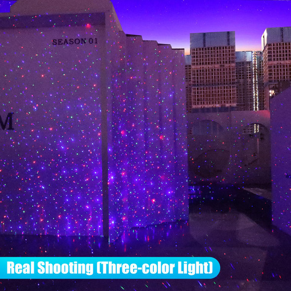 Laser Christmas Projector Lights Outdoor, RGB 3 Colors Firefly Lights & Stars Light Show, Holiday Projector Christmas Decorations for Yard/House/Garden/Party, Christmas , Home Decor