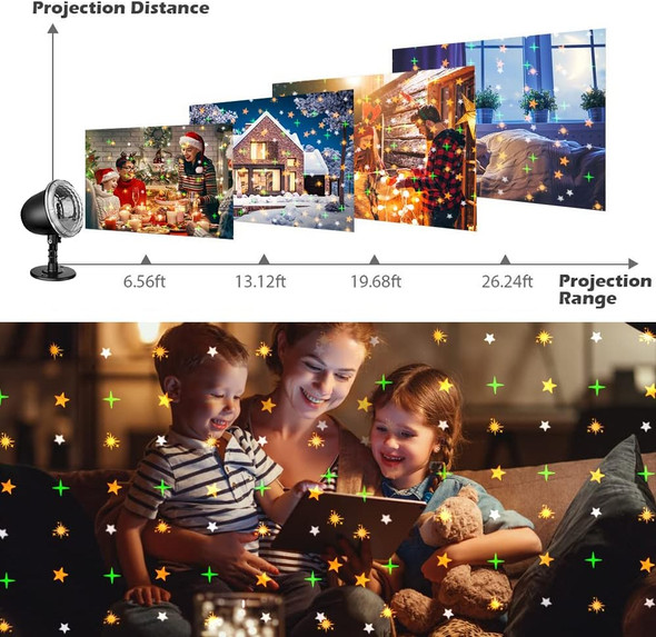 Elec3 Star Projector, Christmas Projector Light Outdoor, Holiday Light Projector with Remote Control and 5 Modes Waterproof Indoor Outdoor Landscape Lights for Bedroom Xmas Holiday Night Party Decor Elec3 Star Projector, Christmas Projector Light Outdoor, Holiday Light Projector with Remote Control and 5 Modes Waterproof Indoor Outdoor Landscape Lights for Bedroom Xmas Holiday Night Party Decor