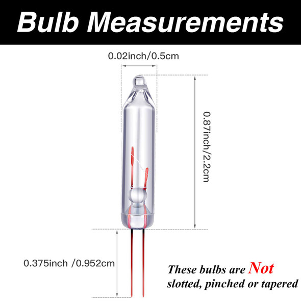 Frienda 1.13 Lumen, 2.5 Volt Mini Christmas Replacement Light Bulbs Clear Glass Light Bulbs for Christmas Trees, 0.42 Watt, 170 MA (600) Frienda 1.13 Lumen, 2.5 Volt Mini Christmas Replacement Light Bulbs Clear Glass Light Bulbs for Christmas Trees, 0.42 Watt, 170 MA (600)