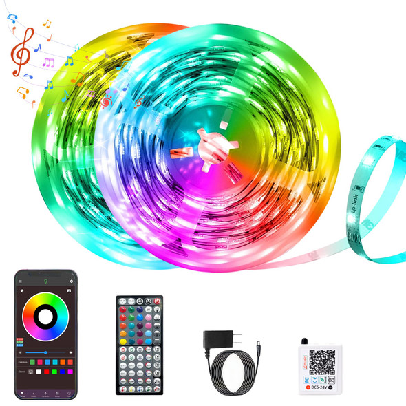 Led Lights for Bedroom 150FT Music Sync Color Changing Led Strip Lights with Remote and App Control, RGB Led Light Strip DIY Design Led Lights for Room, Christmas Decor, Gaming Accessories (2 75FT)