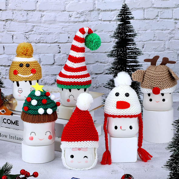 6 Pieces Christmas Marshmallow Mug Hat Crochet Christmas Mug Hat Marshmallow Mug Toppers Christmas Mug Topper Display for Mug Christmas Winter Tray Decor, Mug Not Included (Assorted Style) 6 Pieces Christmas Marshmallow Mug Hat Crochet Christmas Mug Hat Marshmallow Mug Toppers Christmas Mug Topper Display for Mug Christmas Winter Tray Decor, Mug Not Included (Assorted Style)