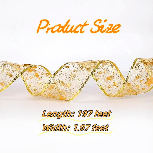 Christmas Tree Ribbon Decorations Golden Lights with 50 LED Lights Battery Operated Fairy Lights for Year's & Weddings Parties 17 FT (Warm) Christmas Tree Ribbon Decorations Golden Lights with 50 LED Lights Battery Operated Fairy Lights for Year's & Weddings Parties 17 FT (Warm)