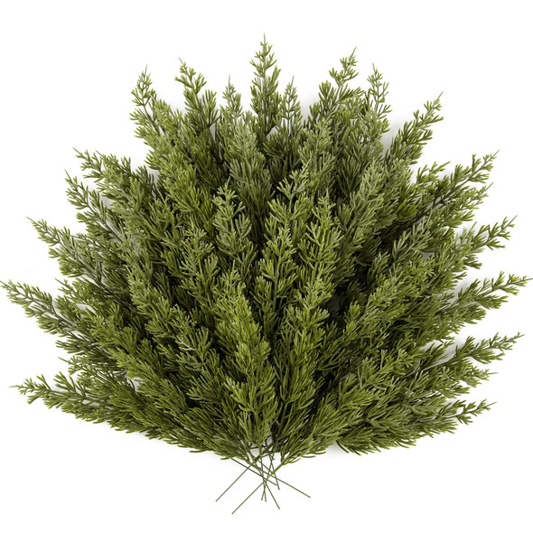 HOHOTIME 50 PCS Christmas Greenery Stems, Artificial Pine Stems Pick, Faux Cedar Branches for Vase, Fake Plants, Faux Pine Sprigs for Garland Wreath Tree Home DIY Xmas Decor HOHOTIME 50 PCS Christmas Greenery Stems, Artificial Pine Stems Pick, Faux Cedar Branches for Vase, Fake Plants, Faux Pine Sprigs for Garland Wreath Tree Home DIY Xmas Decor