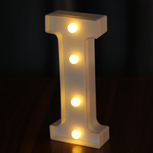Light Up Letters, Led Letters Lights 26 Alphabet, Decorative Lighted Letters, Battery Powered Led Marquee Light Up Letters for Party, Bar, Night Light, Home Decor(Letter I)