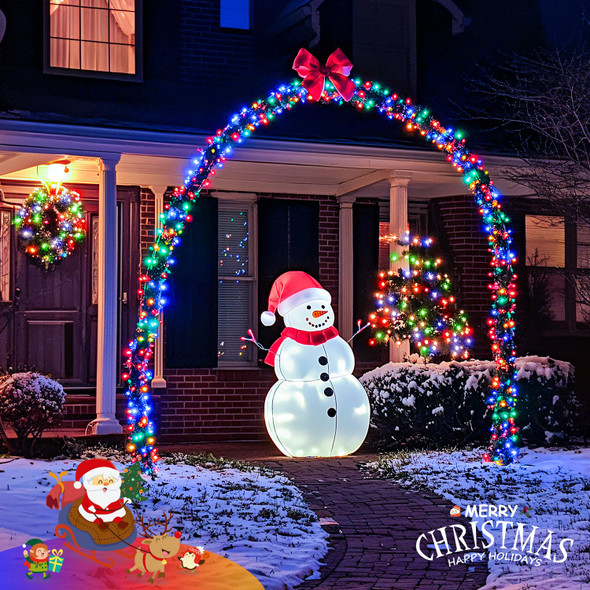 JMEXSUSS 2 Pack Solar Christmas Lights Outdoor Waterproof, Each 33FT 100 LED Multi Colored Solar Fairy Lights, 8 Modes Solar String Lights for Outside Yard Patio Tree Garden Christmas Decorations